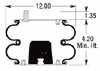 7403 - Hendrickson Trailer S1159, Granning 2725 Air Bag