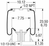 8852 - Peterbilt 03-07887 Low Air Leaf Air Bag