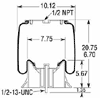 9026 - Peterbilt 03-06213 & 03-07111 Low Mount Air Leaf Air Bag