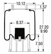 9250 - Ridewell 1003589250C Air Bag