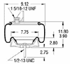 9541 - Kenworth Airglide C81-1005 Air Bag