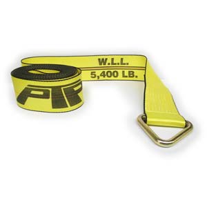 4" x 30 ft. Winch Strap with Delta Ring, 5,400 lbs. Working Load Limit