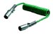 15 ft. Single Pole Coiled Cable Assembly, Die-Cast Plugs