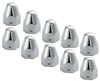 10 Pack of 1-1/2" x 2" Stainless Steel Lug Nut Covers