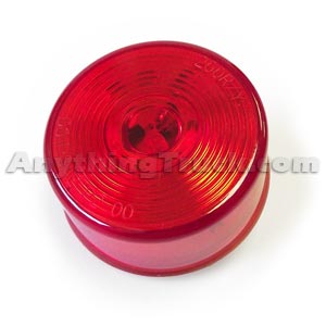 Pro LED 200RCHW Red 2-Inch Round Hard-Wired LED Marker Light with Circle Lens
