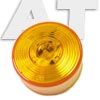 Pro LED Amber 2.5 Inch Round Hard Wired Clearance Marker Light