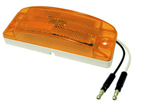 5.9-Inch Amber LED Clearance Light with Pigtail