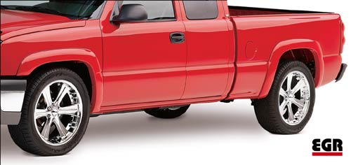 EGR fender flares painted to match a Chevy Silverado