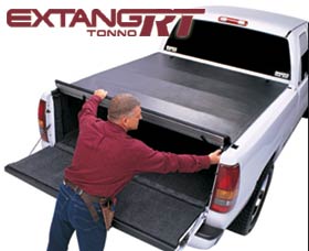 Extang RT tonneau covers are virtually flush with the top of the truck bed.