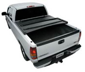 Unfold the tonneau cover.