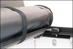 The adjuster keeps the tonneau cover tight automatically.