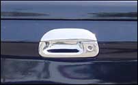 Ford F150 tailgate handle cover with keyhole