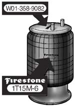 Firestone air bag identification number locations
