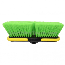 10" Green Extra Soft Bi-Level Wash Brush on a Plastic Block