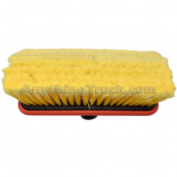 Heavy Duty 10" Yellow Soft Bi-Level Wash Brush on a Two Sided Plastic Block