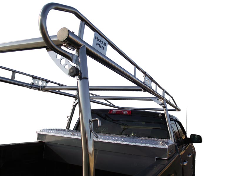 Road Pro Lifetime 304 Stainless Steel Ladder Rack Rear Bar Detail