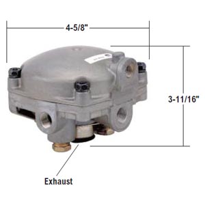 Bendix 279952X R-6 Relay Valve - Service Port Opposite Mounting Flange Bendix 279952X R-6 Relay Valve - Service Port Opposite Mounting Flange