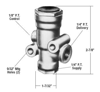 Bendix 281459X TR-3 Inversion Valve - 35 & 70 PSI Bendix 281459X TR-3 Inversion Valve - 35 & 70 PSI