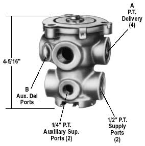 Bendix 277863X E-3 Brake Valve Bendix 277863X E-3 Brake Valve