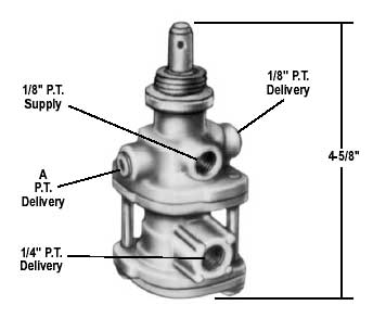 Bendix 288746X PP-3 Auto Tripper Push/Pull Valve, No Delivery Ports At Top Of Valve Bendix 288746X PP-3 Auto Tripper Push/Pull Valve, No Delivery Ports At Top Of Valve