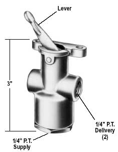 Bendix 283040X TW-3 Lever Operated Control Valve Bendix 283040X TW-3 Lever Operated Control Valve