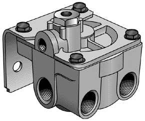 Haldex KN28071 Relay Valve With Anti-Compounding Haldex KN28071 Relay Valve With Anti-Compounding