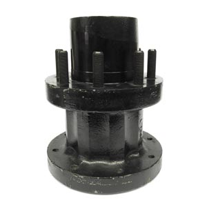 Low-Profile Hub for Dexter 12K Trailer Axles, with Bearing Cups and Wheel Studs Low-Profile Hub for Dexter 12K Trailer Axles, with Bearing Cups and Wheel Studs