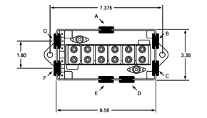 Haldex BE22070 junction box grommet locations