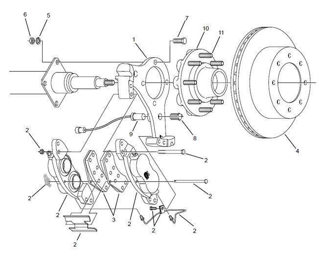 Dexter 8K Disc Brake Axle Parts Breakdown