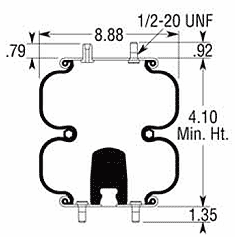 Firestone W01-358-6944 Air Bag, Replaces Histeer 10307 Air Spring