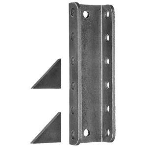 Buyers Products B8979 5-Position, 6 Hole Channel for Mounting Cast Iron Trailer Couplers