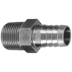 Buyers Products BCA20180 Suction Hose Fitting, 1-1/4" Male NPT, 1-1/4" Hose Barb