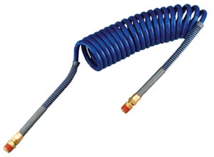 15 ft. Blue Coiled Nylon Service Air Brake Hose Assembly