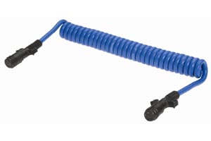 12 ft. 6-Way Light-Duty Coiled Cable Assembly