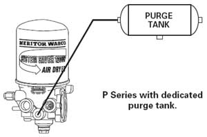 Meritor WABCO 1200P model air dryer schematic