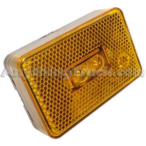 Pro LED 178Y Amber Rectangular LED Marker Light with Reflector Lens