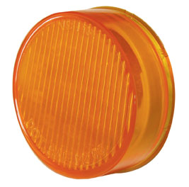 Pro LED 200YS Yellow 2-Inch Round LED Marker Light with Stripe Lens