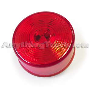 Pro LED 250RCHW Red 2.5-Inch Round Hard-Wired LED Marker Light with Circle Lens