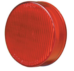 Pro LED 250RS Red 2-1/2" Round LED Marker Light with Stripe Lens