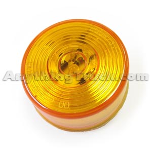 Pro LED 250YCHW Yellow 2.5-Inch Round Hard-Wired LED Marker Light with Circle Lens