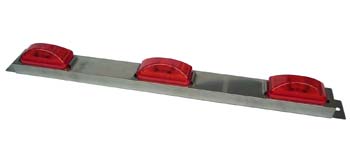 Pro LED 3152RLB Stainless Steel ID Bar with 152R LED Marker Lights