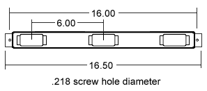 Pro LED 152 series ID bar measurements