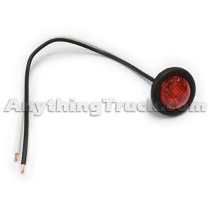Pro LED 34R1 3/4" Red LED Clearance/Marker Light with Grommet, 1 Diode