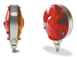 Pro LED 42TS Die-Cast, Double-Face LED Turn Signal Light, One Side Amber, Other Side Red