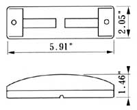 Pro LED 6872R red clearance light measurements