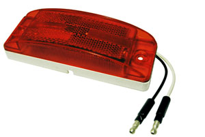 5.9-Inch Red LED Clearance Light with Pigtail