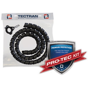 Tectran 27462 Spiral Wrap Kit for Making Your Own 3-in-One Air Line and Power Cable Bundles