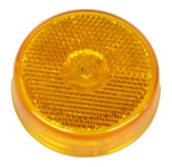 10205YPTP Yellow 2-1/2" Sealed Marker/Clearance Lamp, Reflector Lens, Incandescent, 12 VDC