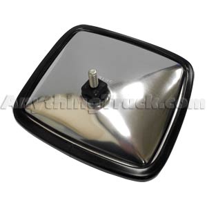 Stainless Steel 6-1/2" x 6" Stud Mount Convex Spot Mirror