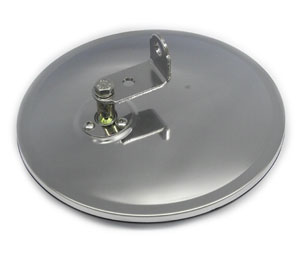 Tow Pro 708444PTP Stainless Steel 8-1/2" Offset Mount Convex Mirror with L-Bracket
